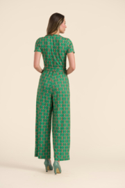 Diana Jumpsuit - Green Flower - LaLamour