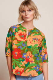 Cybil Blouse Therese - tapenade brown - King Louie