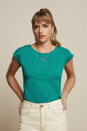 Shirley Top Ecovero Light - Aqua Green