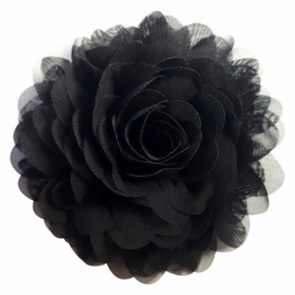 Urban Hippies Bloemen: Black Chiffon Corsage