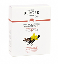 Lampe Berger - Auto parfum navulling Vanille Gourment / Vanilla gourmet 2 pcs.
