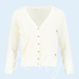 Vest Sweet petit - White Pigtail knit