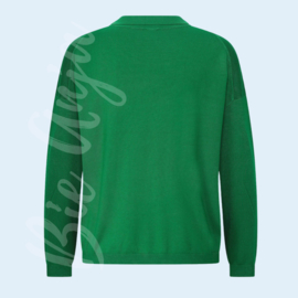 Zilch Sweater Collar V Neck - Apple