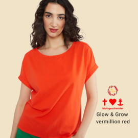 Shirt - Glow & Grow - vermillion red - Blutsgeschwister
