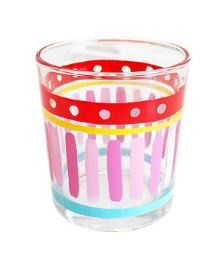 Even Bijkletsen  - Glas Uni Pink Stripe