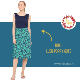 Rok - Lush Poppy GOTS Midi Skirt