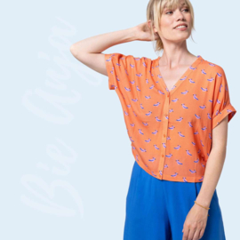 Zilch Blouse Wide - Parrot Coral