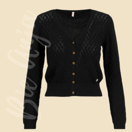 Vestje - Cardigan Save the World - nighty-night black knit