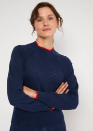 Trui - Knitted Jumper Delicious Minds - cold wind blue