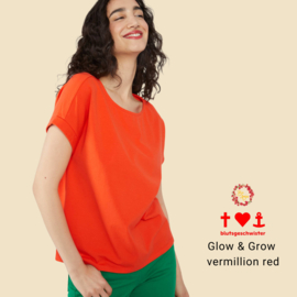 Shirt - Glow & Grow - vermillion red - Blutsgeschwister