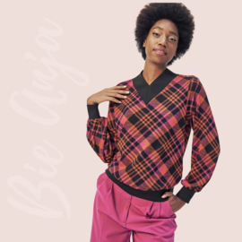 Trui - Spice Fusion Jumper - checker pink/orange