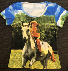 Pippi t-shirt korte mouw - Paard