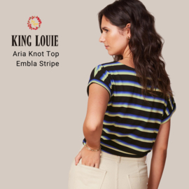 Aria Knot Top Embla Stripe - Black - King Louie
