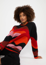 Trui - Knitted Jumper Cosy storyteller - autumn wave