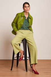 Broek - Fintan Cropped Pants Folly - Pistache Yellow - King Louie