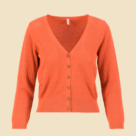 Cardigan Sweet Petite - terra-cotta crimson red - Blutsgeschwister
