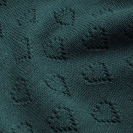 Cardi V Heart Ajour BCI - dragonfly green - King Louie