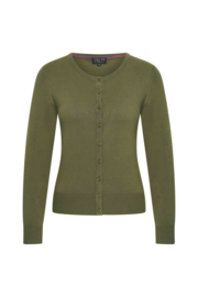 Vestje - Cardigan Round neck - Army - Zilch