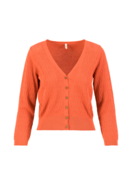 Cardigan Sweet Petite - terra-cotta crimson red - Blutsgeschwister