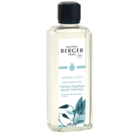 Lampe Berger - Aroma Happy Fraicheur Aquatique / Aquatic Freshness 500 ml.
