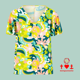 Shirt - Graceful Belle Air - swaying flowers - Blutsgeschwister