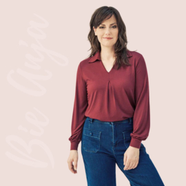 Blouse - Daily Grace - twany port