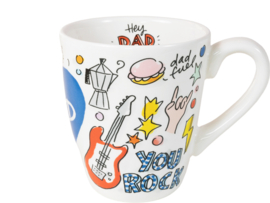 Blond Amsterdam mug Dad 3d heart