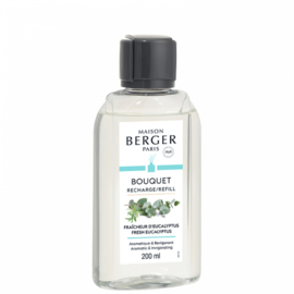 Lampe Berger - Bouquet navulling Fraicheur D' eucalyptus / Fresh Eucalyptus 200 ml.