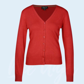 Zilch Cardigan v-neck poppy