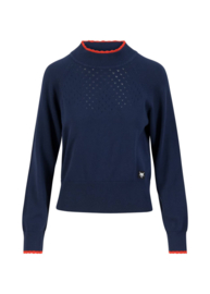 Trui - Knitted Jumper Delicious Minds - cold wind blue