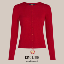 Cardi Roundneck Cocoon - icon red - King Louie