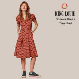 Sheeva Dress Touche - True Red - King Louie
