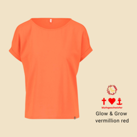 Shirt - Glow & Grow - vermillion red - Blutsgeschwister
