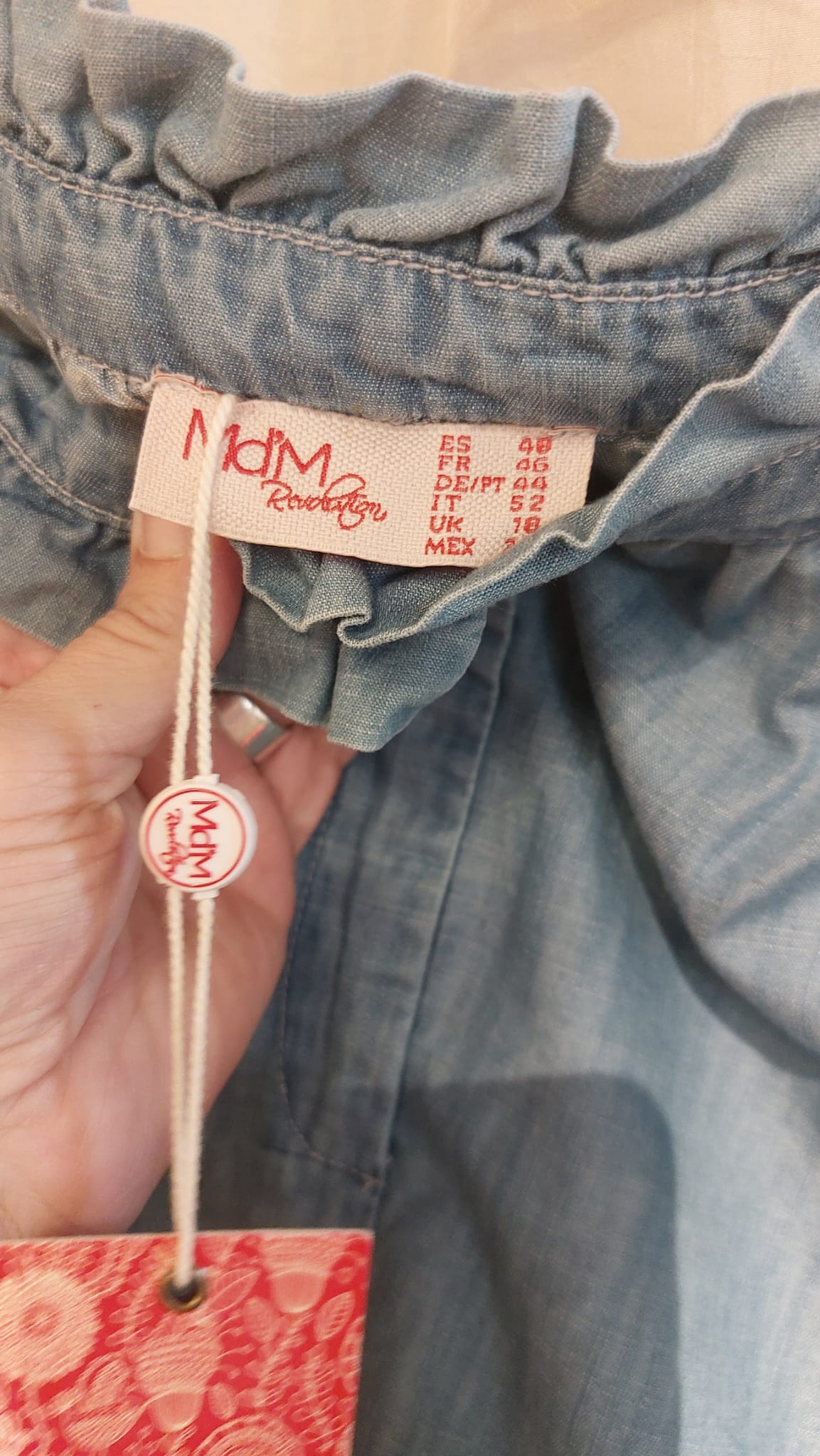 MdM korte broek - lichtblauw - maat 44 - OUTLET