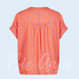 Zilch Blouse Wide - Parrot Coral