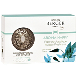 Lampe Berger - Auto Parfum Diffuser Aquatic happy set  / aqua freshness