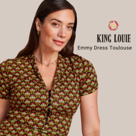 Emmy Dress Toulouse - Black - King Louie