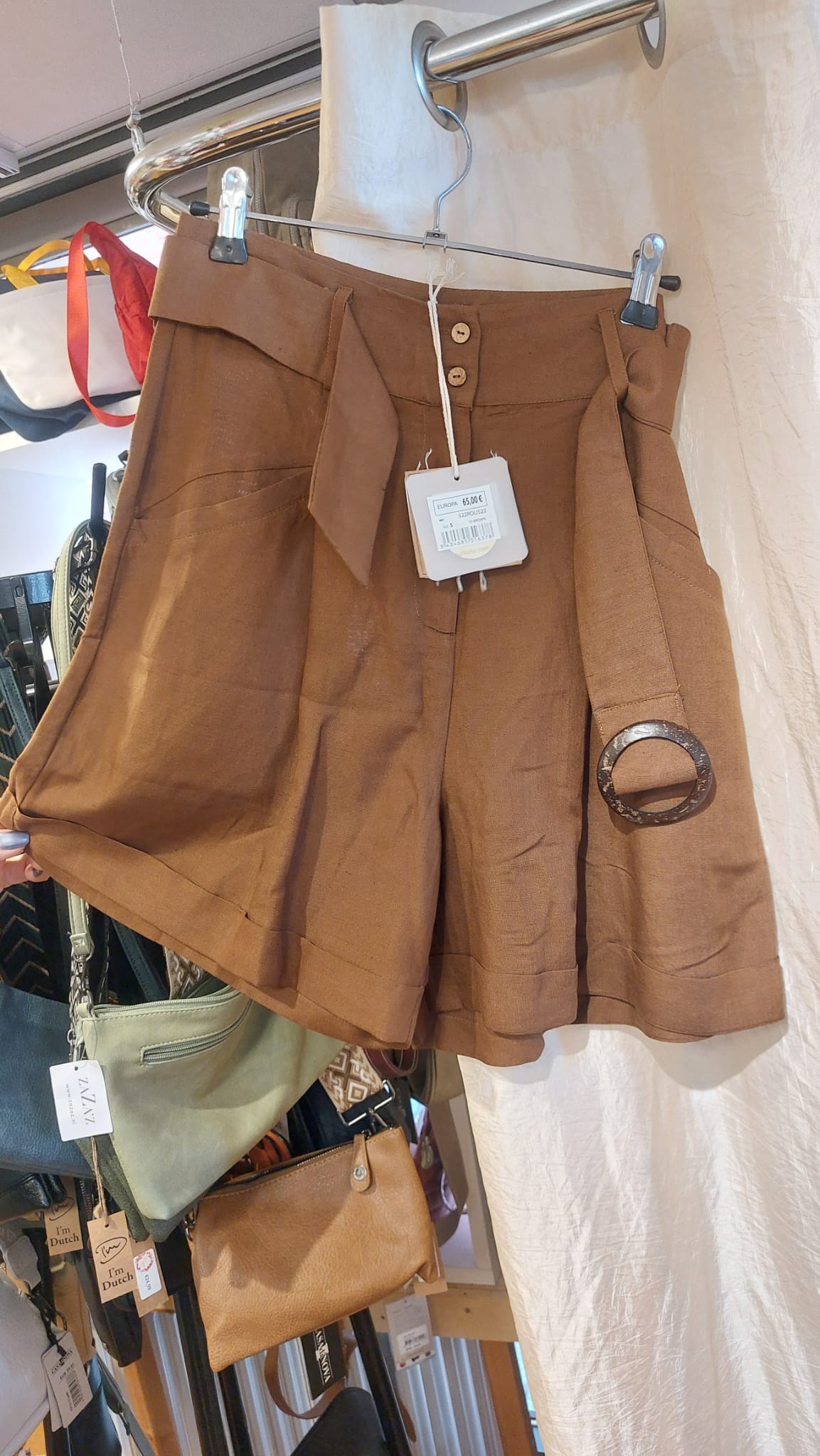 Surkana korte broek - bruin - maat S - OUTLET