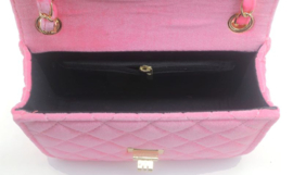 Velvet Tas Roze