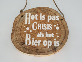 Boomschijf hanger bier