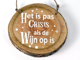 Boomschijf hanger wijn