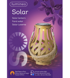 Tafellamp solar led vlameffect