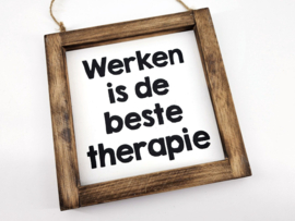 Wand bordje werken