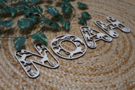 Letters met figuren/ Jungledieren