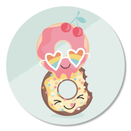 Stickers 10 x  'Sweet' mix 50mm