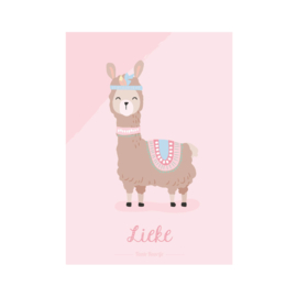 A3 naamposter - 'Boho' Lama