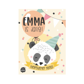 A3 verjaardagsposter - Panda