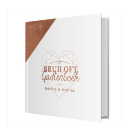 Bruiloft gastenboek -  met naam!