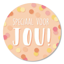 Stickers 10 x  'Speciaal voor jou' 50mm