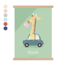 A3 naamposter - 'Boho' Giraf
